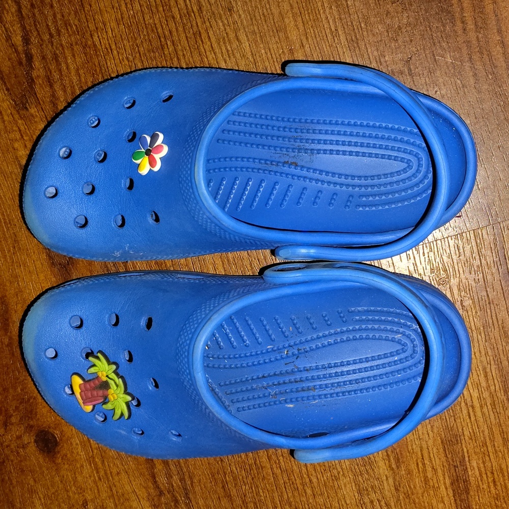 Blue Crocs Junior 3